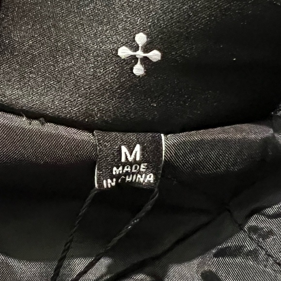 Black Scale men’s havoc tracksuit jacket black cream size medium zip up - Picture 11 of 13